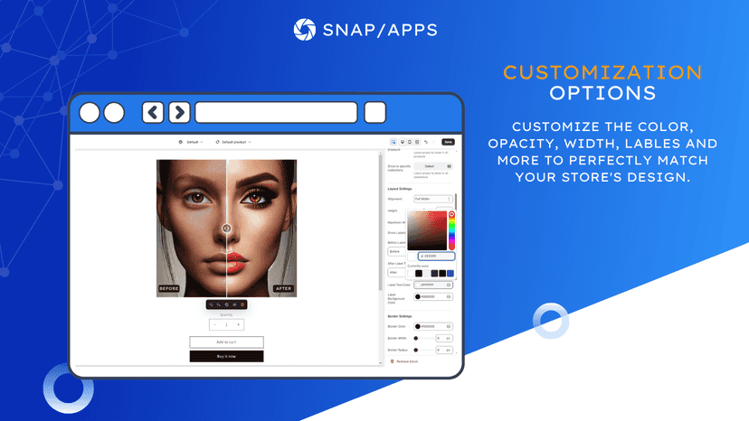 Snap: Before and After Slider - Customization