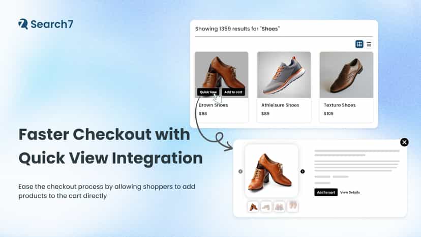 Easy checkout with quick view & customizable labels