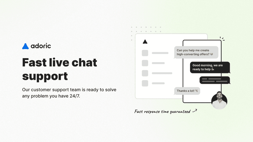 Fast live chat support