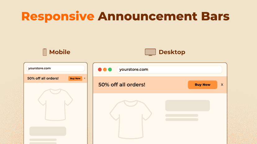 Responsive Announcement Bar for Shopify