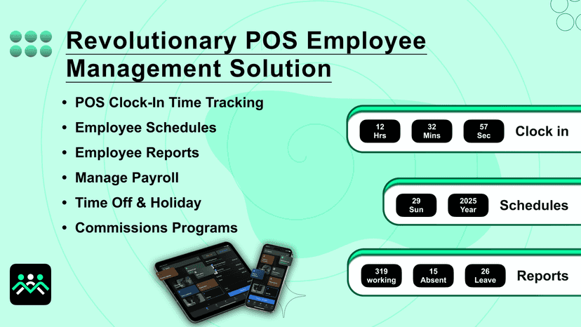 Zon Staff employe management for Point of Sale