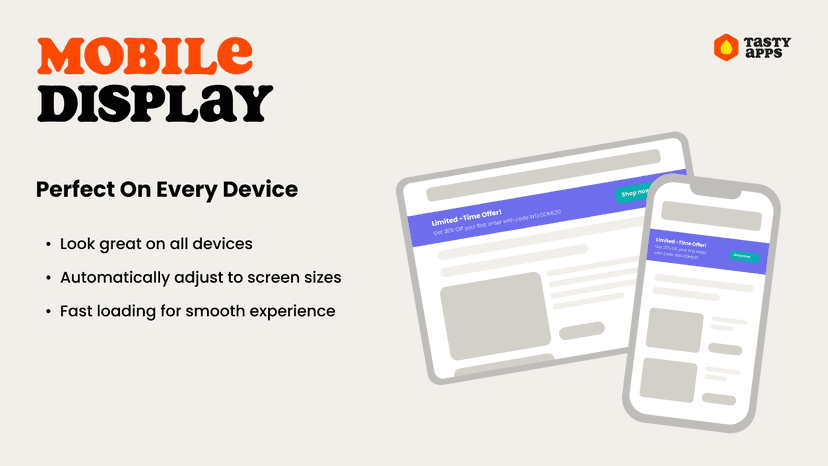 Optimized announcement bars for all devices