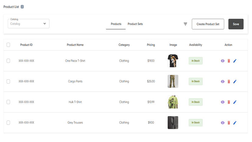 Grouping Products into Product Sets