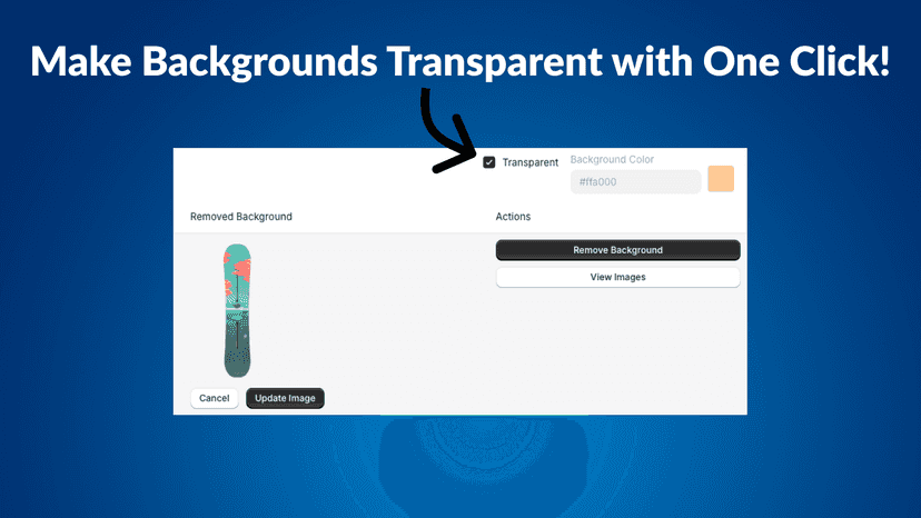 Effortlessly remove backgrounds and choose a transparent look!