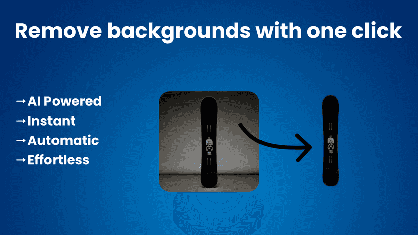 Easily remove image backgrounds with AI in one click