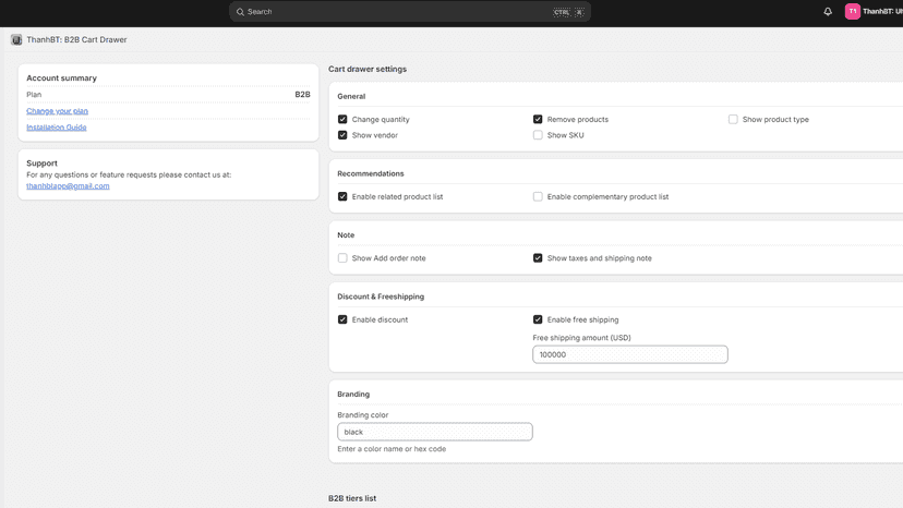 App Admin UI