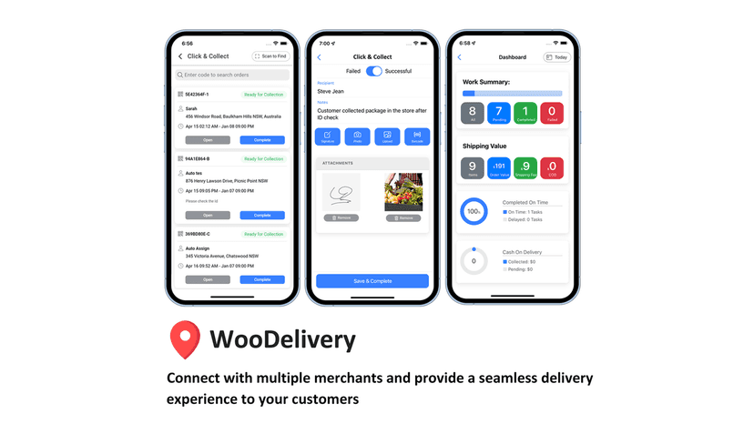Merchant app, In-store pickup