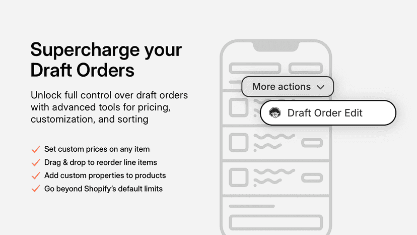 Edit Draft Orders