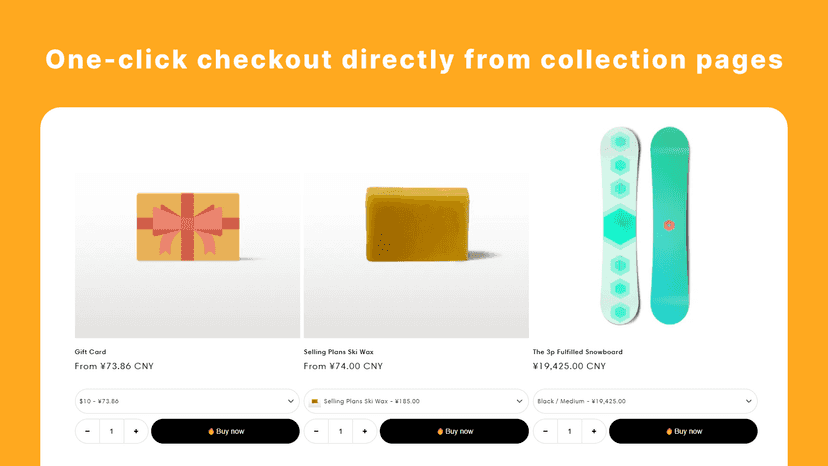 Direct Checkout on product category pages