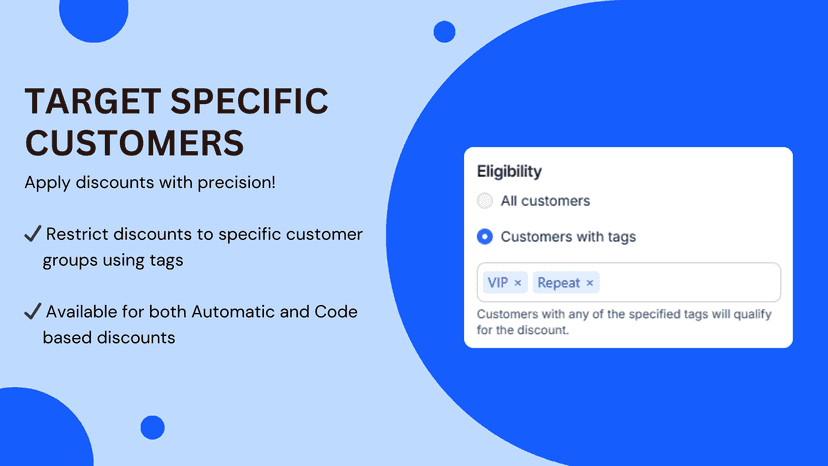 Target specific customers using tags