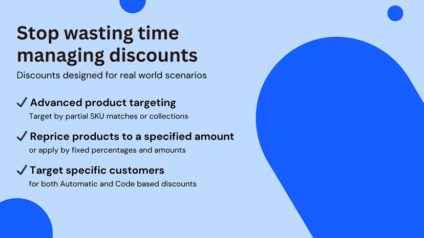 Discounts designed for the real world