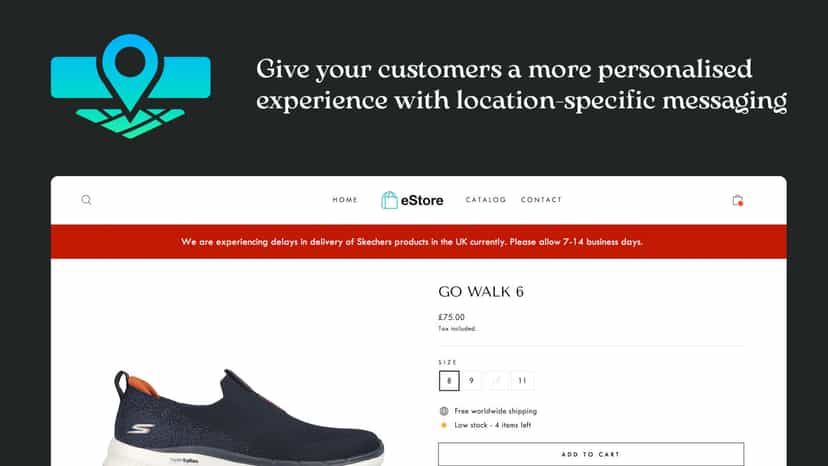 Geo-specific banner