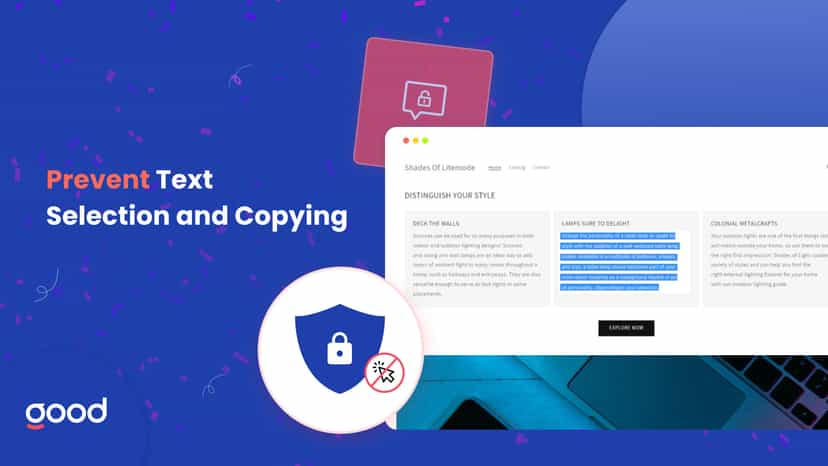 Prevent Text Selection
