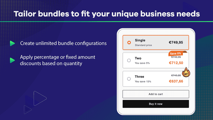 Tailor bundles to fit your unique business needs