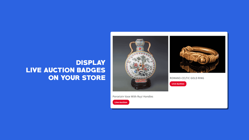 Live auction badges