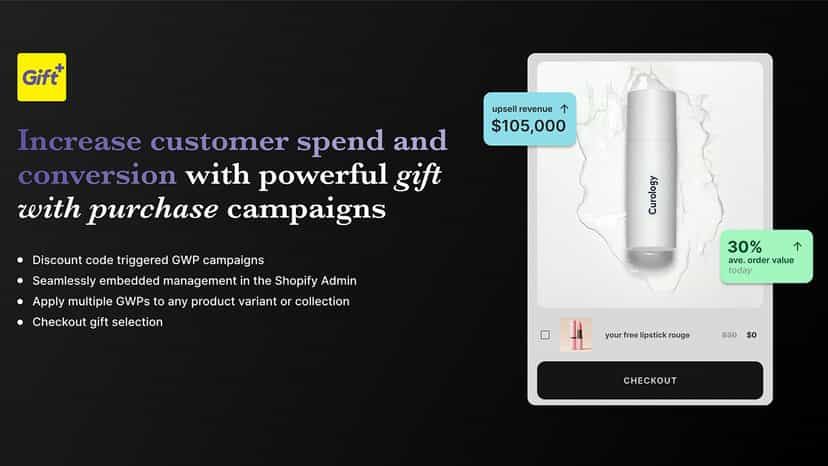 Shopify GWP discount for quantity, total value, specific product