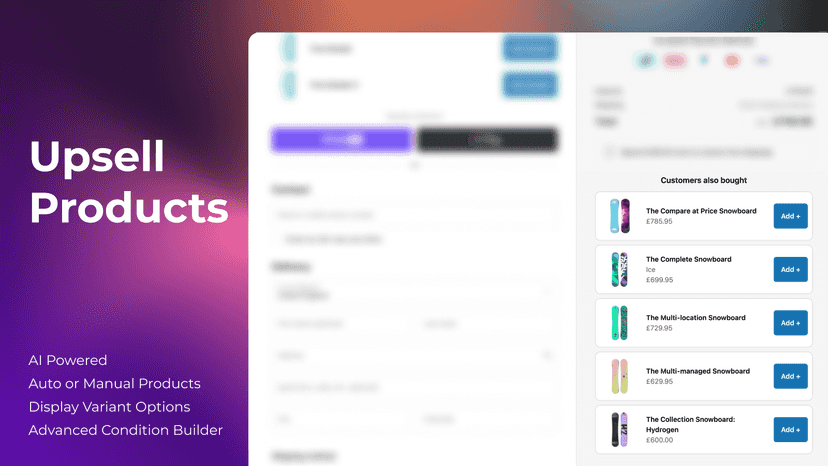 Upsell Products