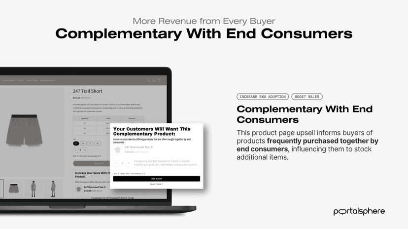 B2B Upsell: complementary with end consumers