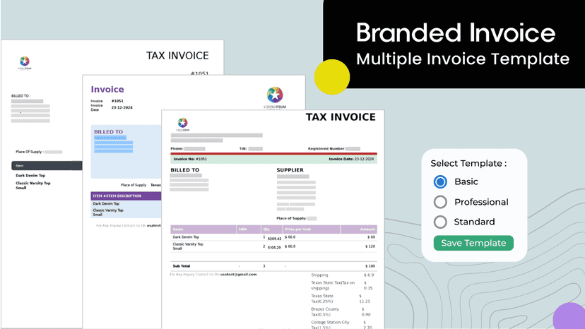 Branded Invoice