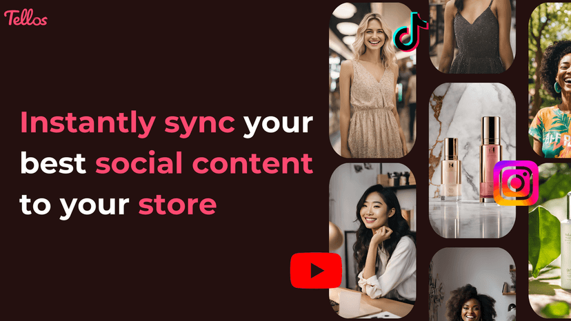 Instantly sync your best social content to your store boos sales