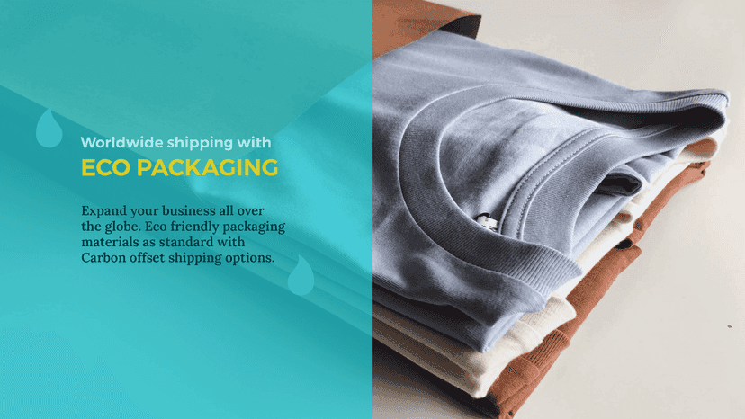 Worldwide shipping in eco friendly packaging
