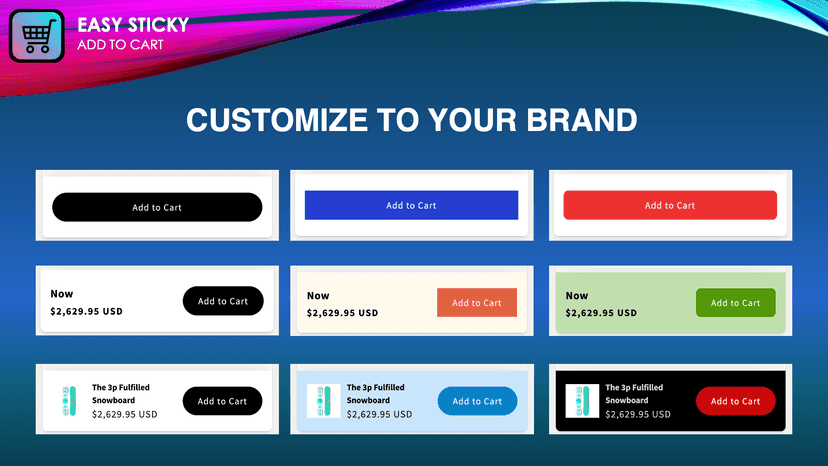 Easy Sticky Add To Cart App Slide 3