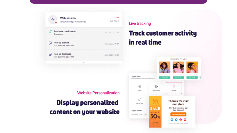 ExpertSender CDP Web Tracking Feature