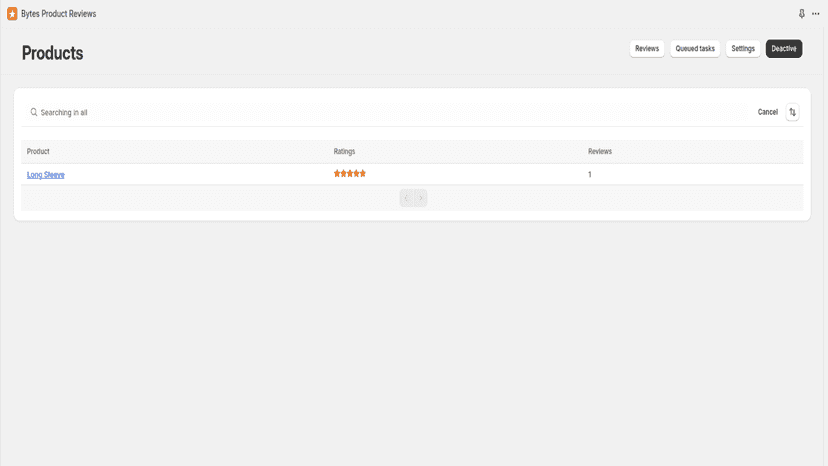 total reviews count of product