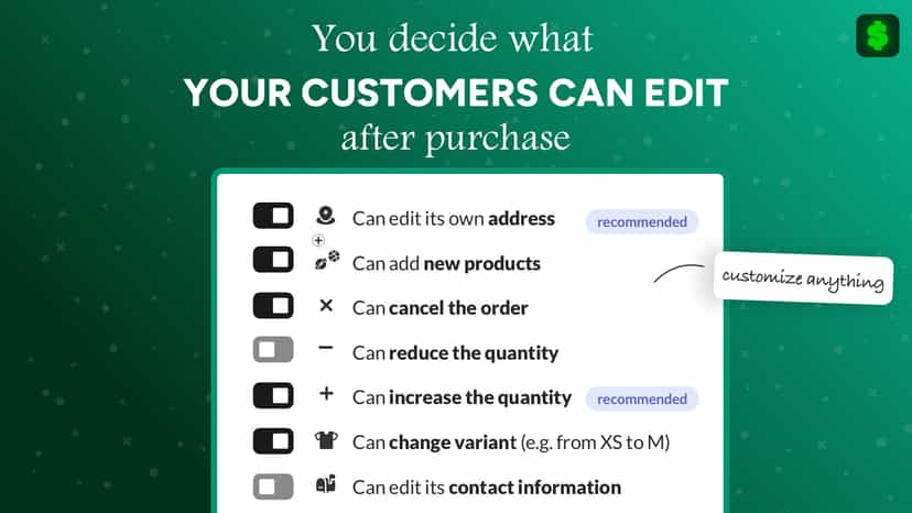 order editing let them add any product