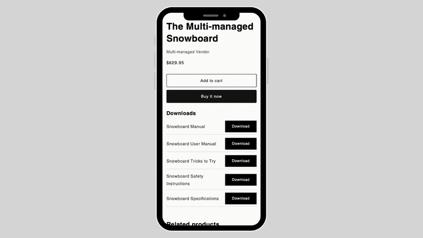 Mobile version with files