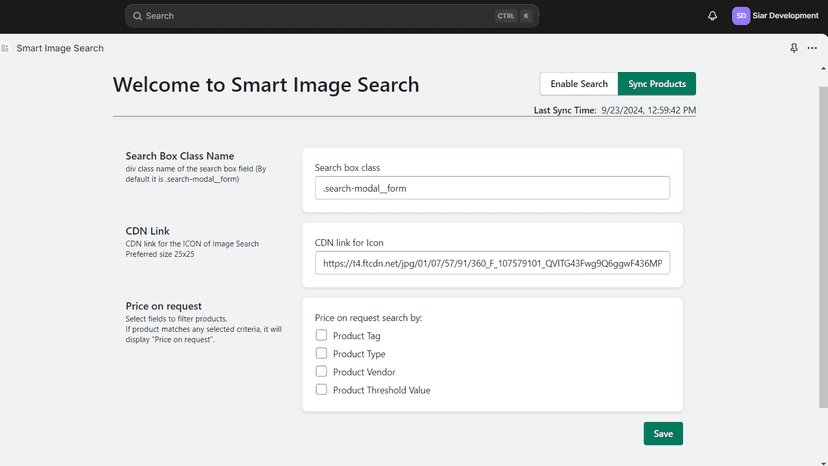 smart-image-search-dashboard