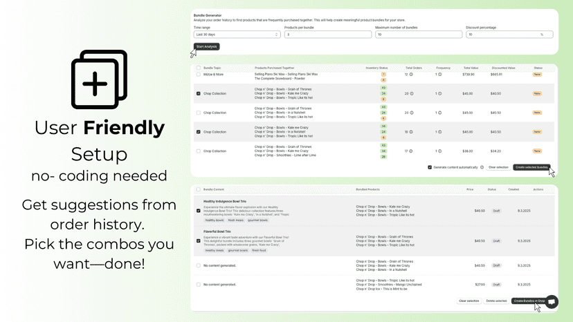 Bundlr: No-code bundle setup in Shopify