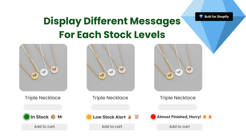 Scarcity: Low Stock Counter & Urgency Alert & Countdown
