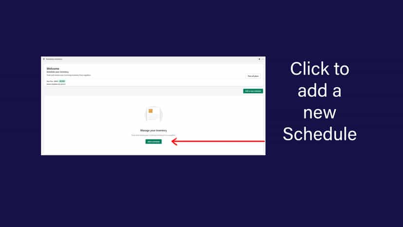 Easy Schedule Inventory Dashboard