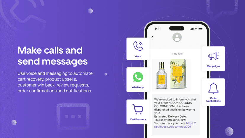Make calls and send messages to your customers