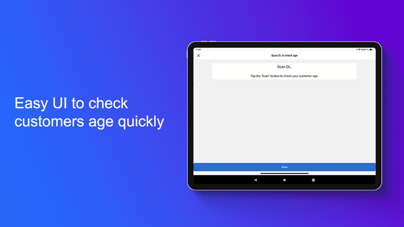 Easy UI to check customers age quickly