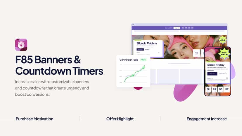 F85 Banners & Countdown Timers