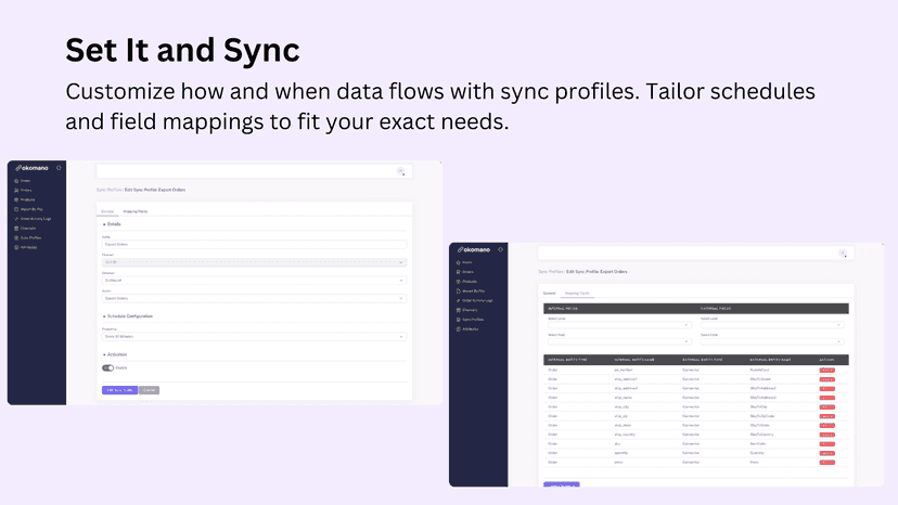 sync customization