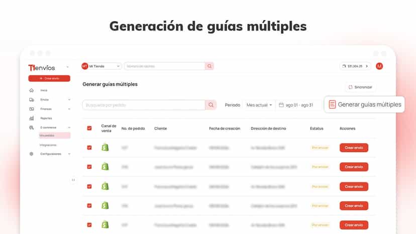Generar guía de forma manual
