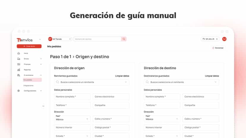 Generar Guías de forma masiva