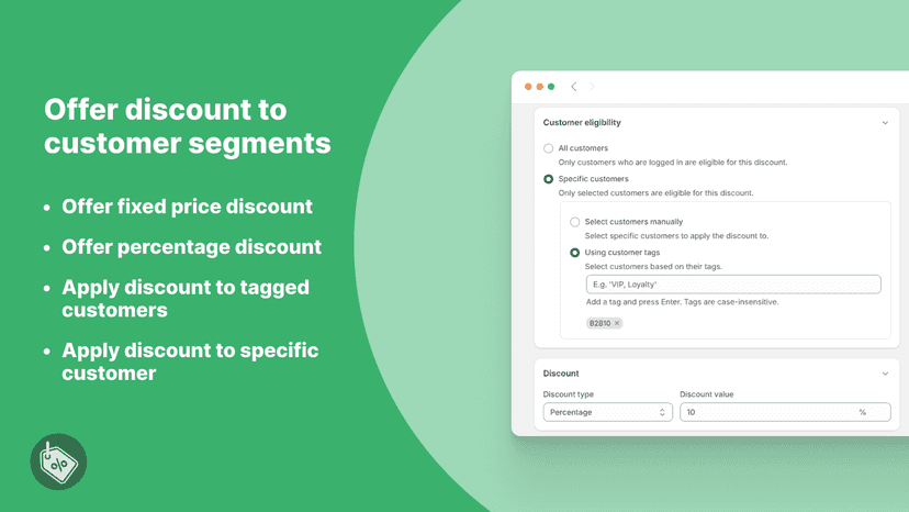 Wholesale B2b Pricing Apply discount to customer segments