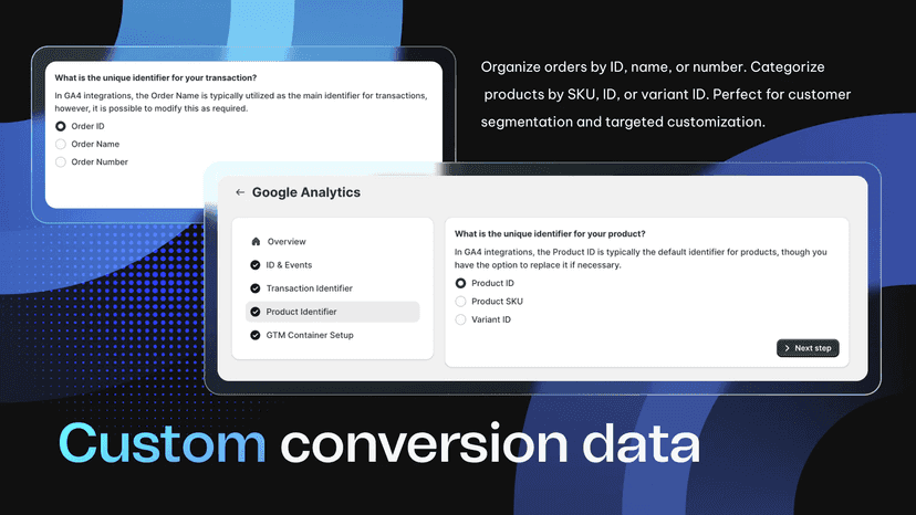 custom conversion data