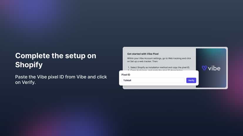 Vibe app on Shopify