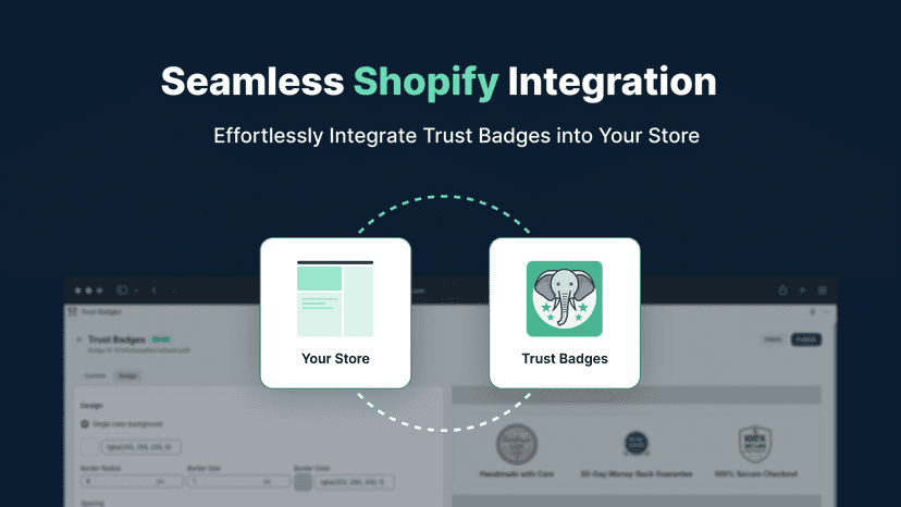 Trust badges seamlessly adjust