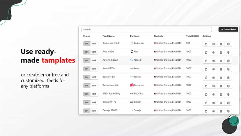 Multi currency/language feeds for Google, Facebook, Bing &more
