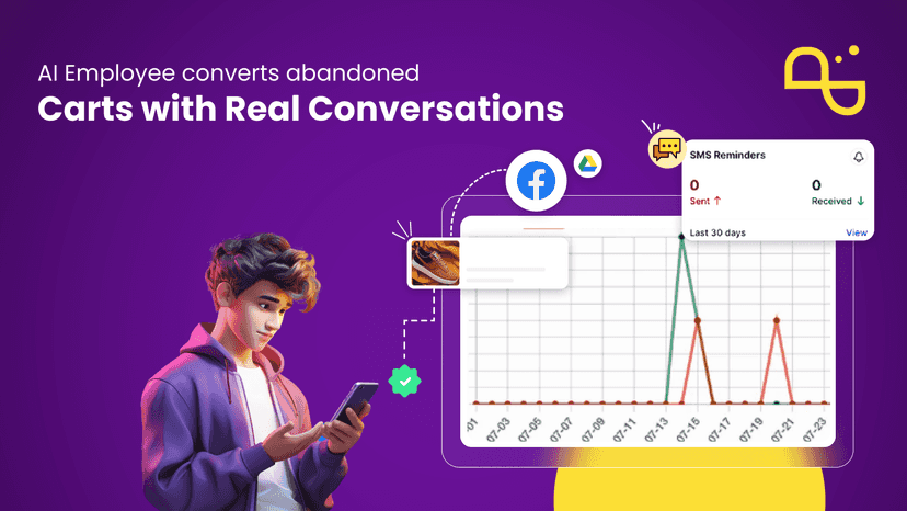 AI converts abandoned carts on WhatsApp chat 24/7