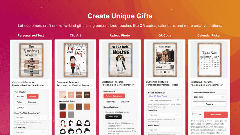 5 other popular personalization options for POD stores