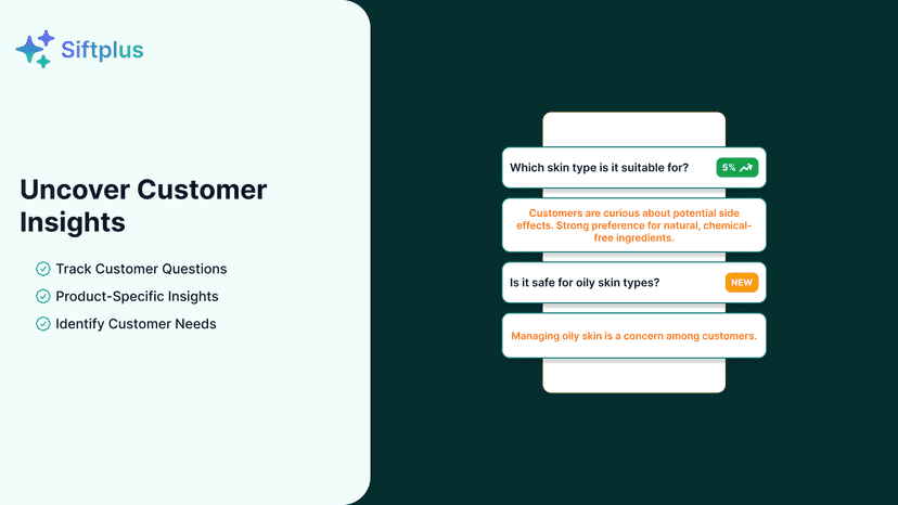 Uncover customer insights and evolve your product listing
