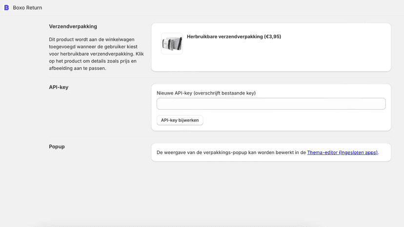 The merchant configures the plugin from the admin dashboard.