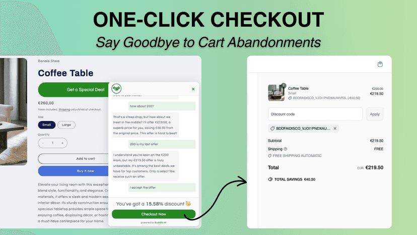 One Click Checkout